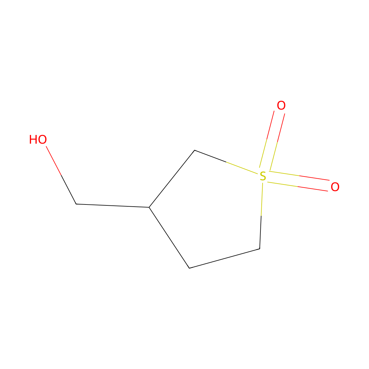 3-(Hydroxymethyl)-1lambda6-thiolane-1,1-dione molecular structure, CAS 17236-20-3