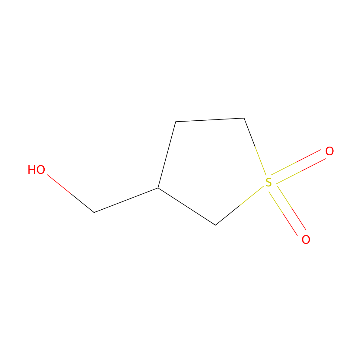 3-(Hydroxymethyl)-1lambda6-thiolane-1,1-dione molecular structure, CAS 17236-20-3