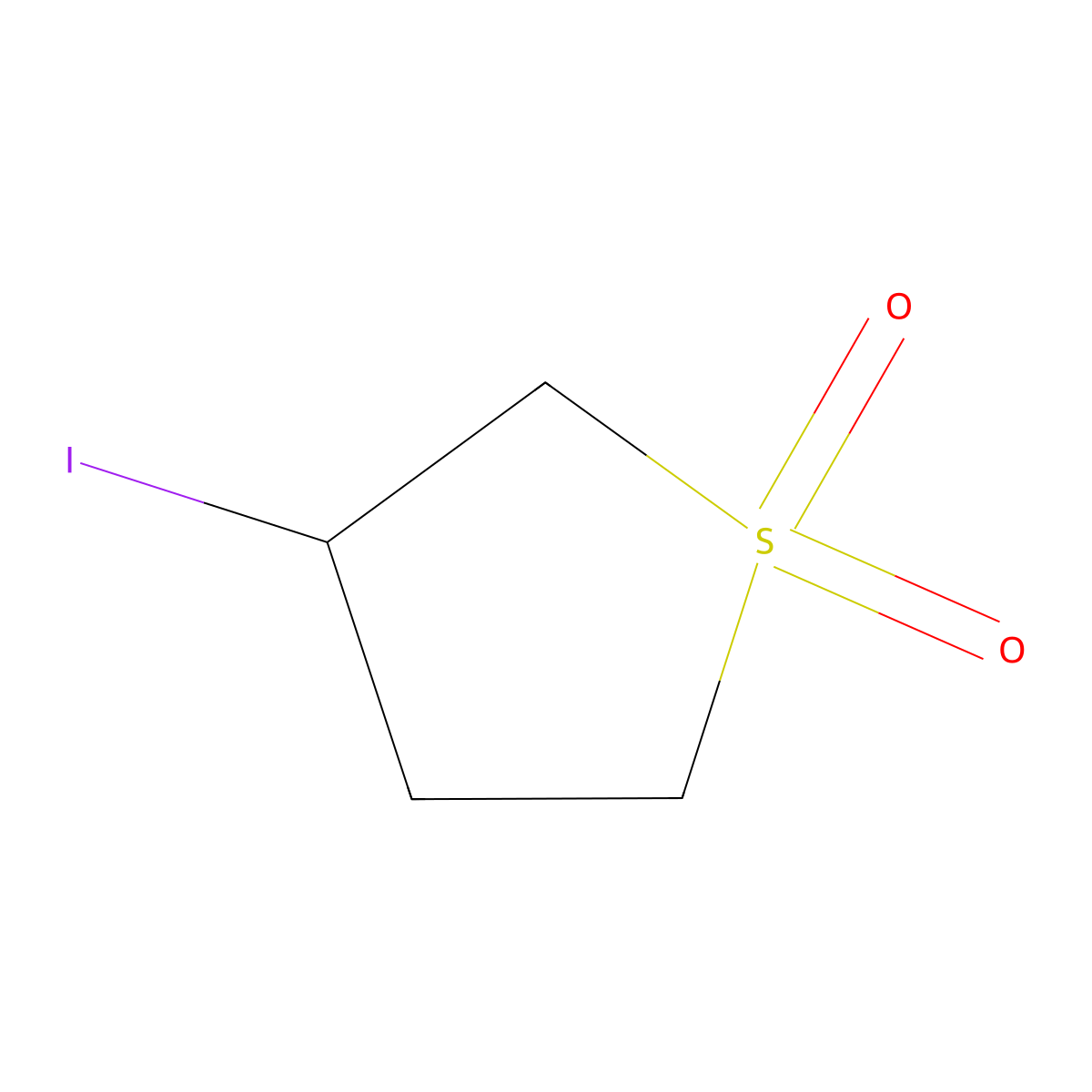 3-Iodotetrahydrothiophene 1,1-dioxide molecular structure, CAS 17236-22-5