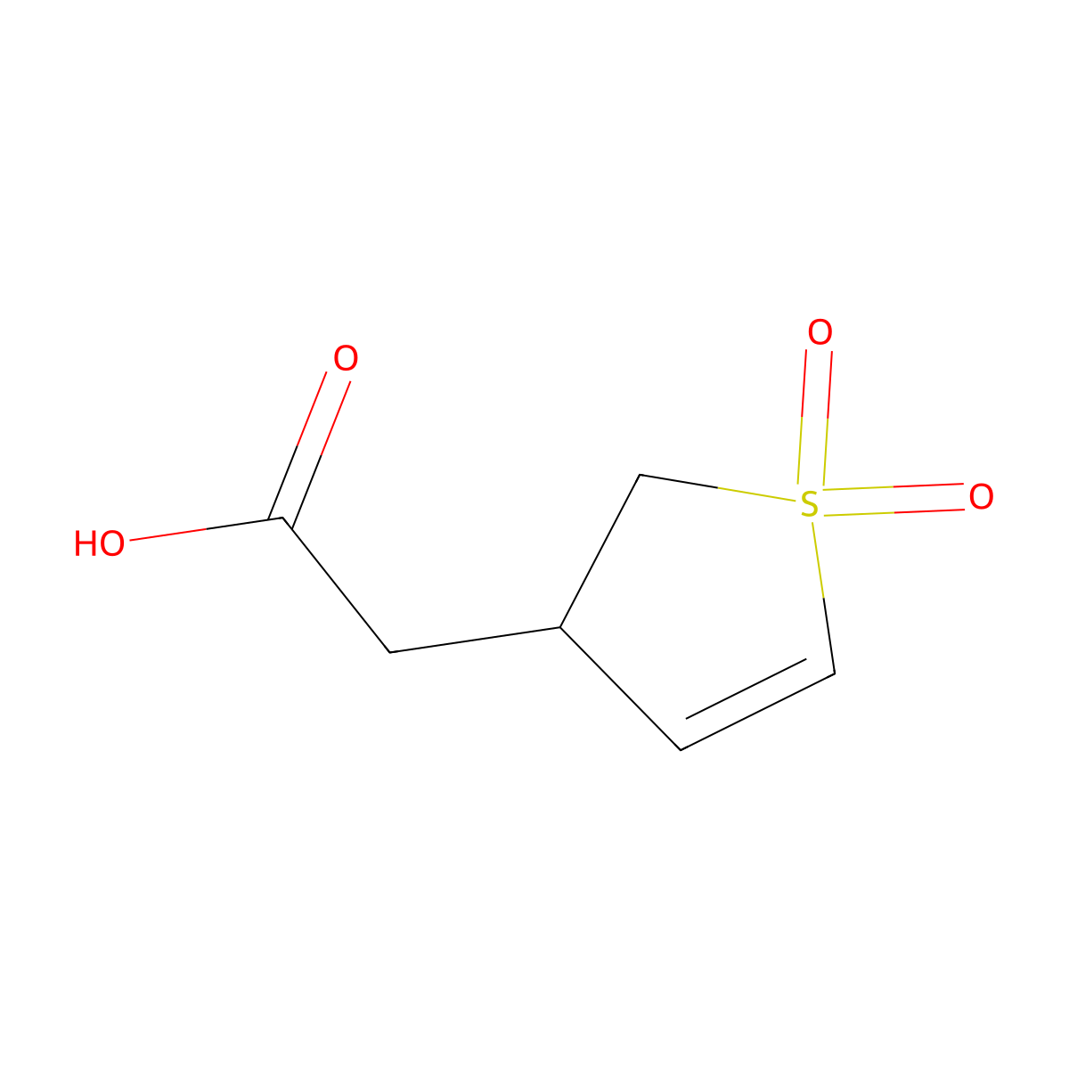 2-(1,1-Dioxo-2,3-dihydro-1lambda6-thiophen-3-yl)acetic acid molecular structure, CAS 17236-25-8