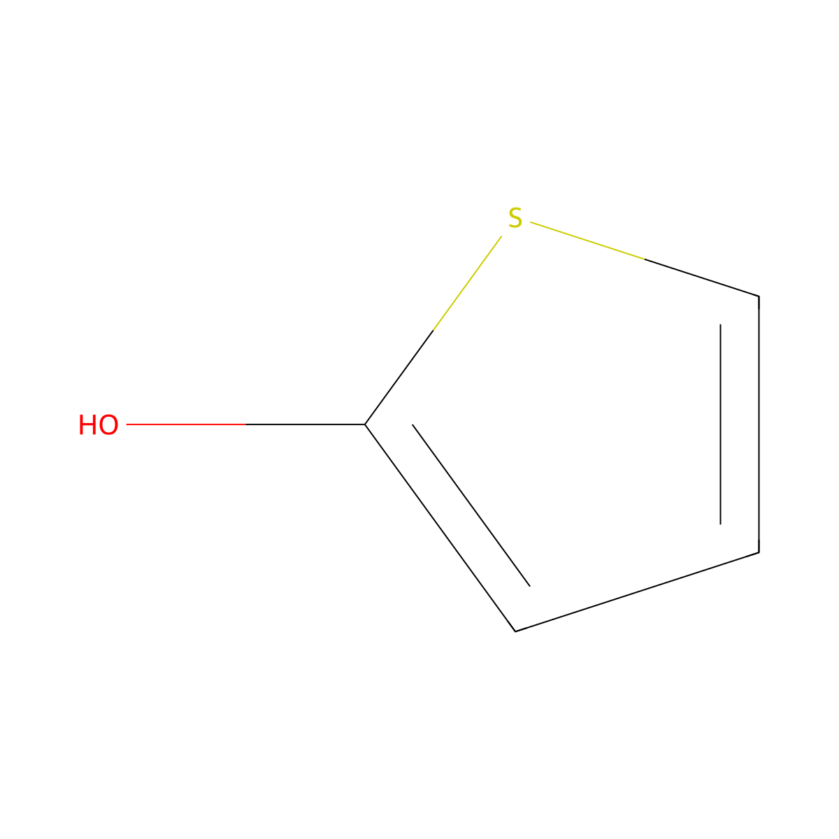 Thiophen-2-ol molecular structure, CAS 17236-58-7