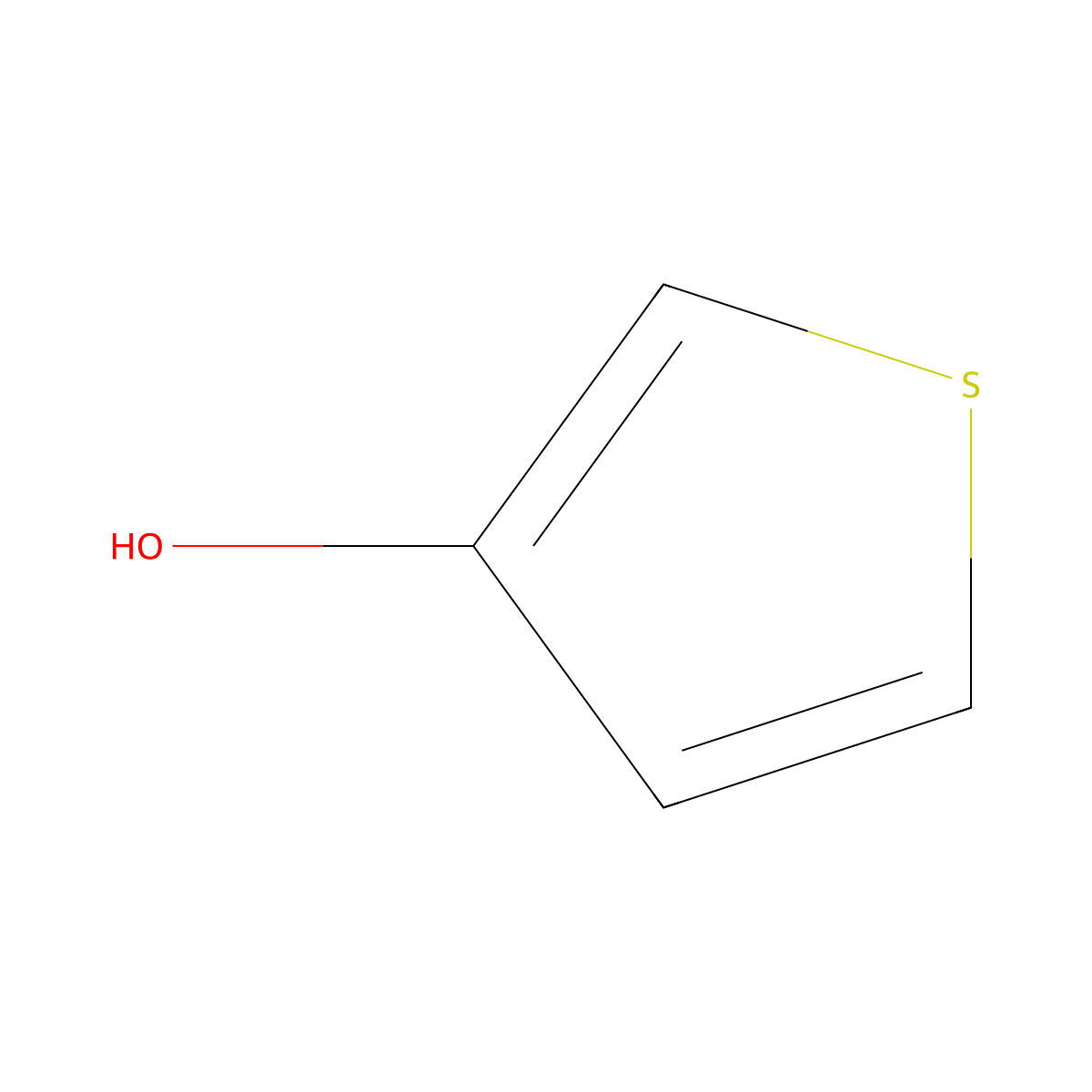 3-Hydroxythiophene molecular structure, CAS 17236-59-8
