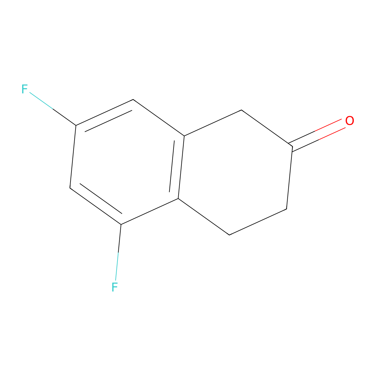 5,7-Difluoro-2-tetralone molecular structure, CAS 172366-38-0