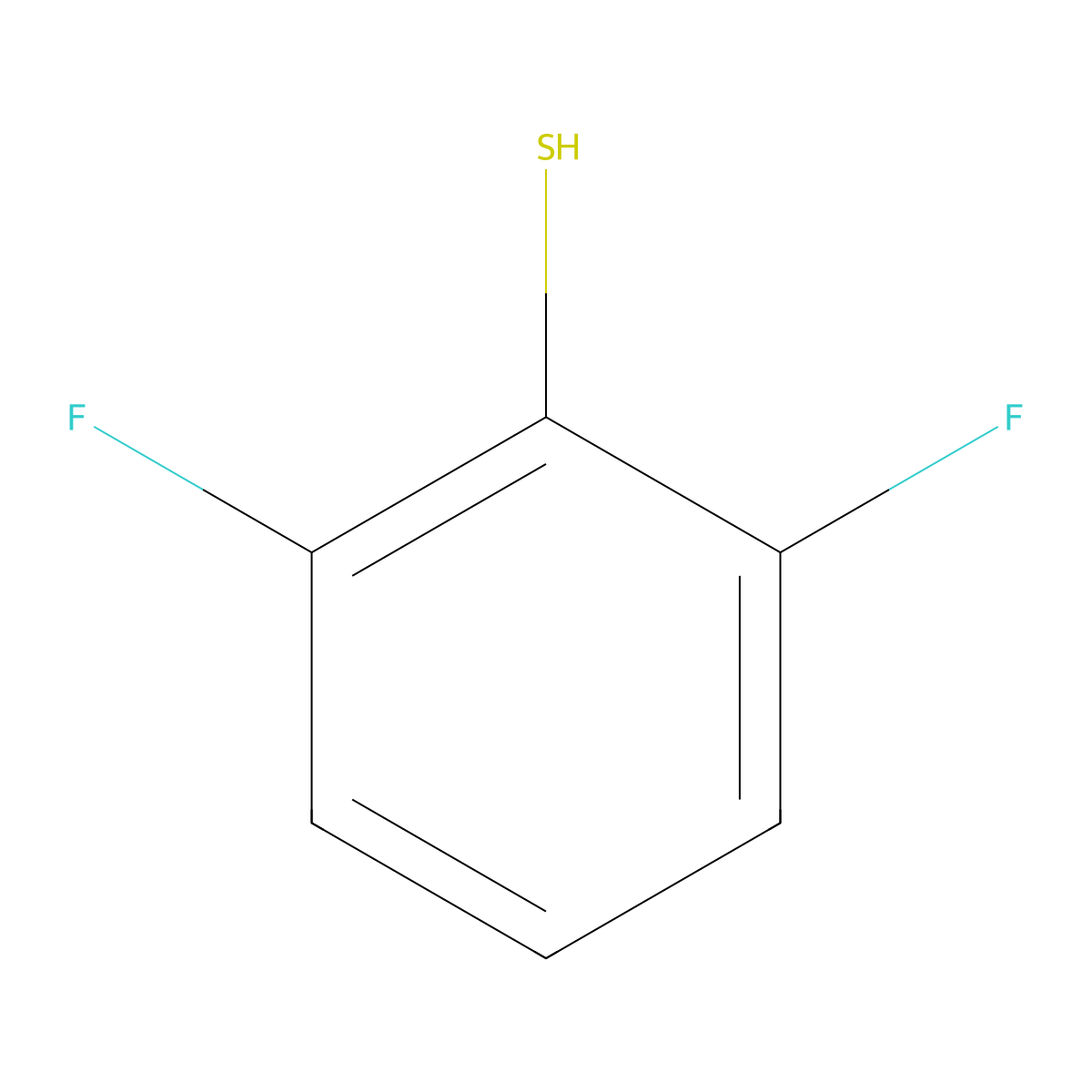 2,6-Difluorobenzene-1-thiol molecular structure, CAS 172366-44-8