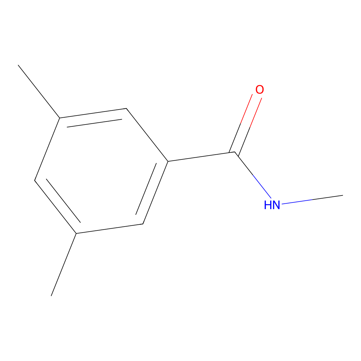 N,3,5-trimethylbenzamide molecular structure, CAS 172369-18-5