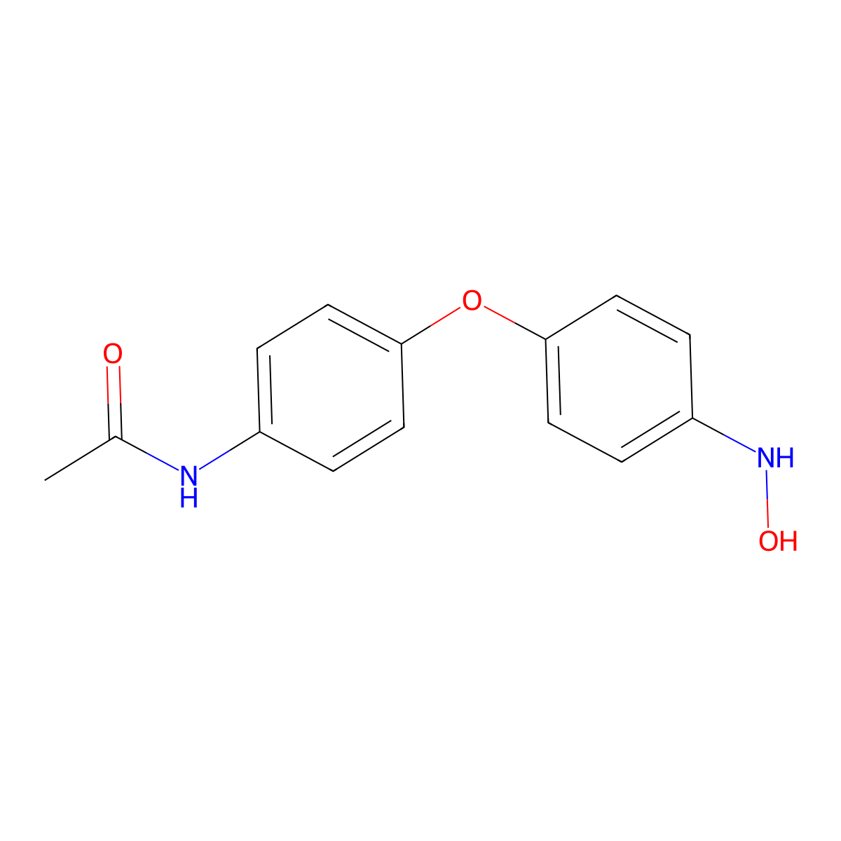 4-Acetamido-4'-hydroxylaminodiphenyl ether molecular structure, CAS 172374-57-1
