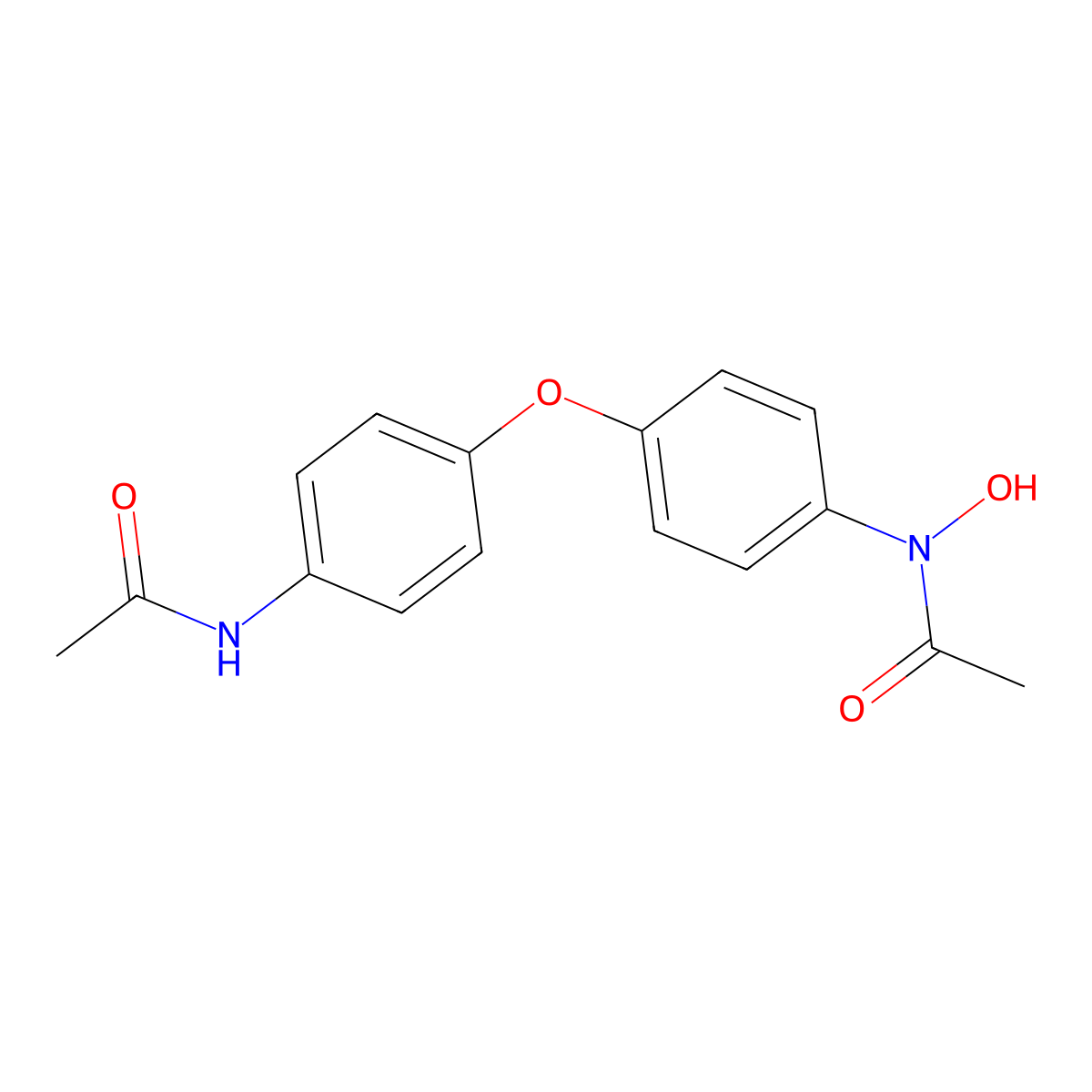 N-(4-(4-(Acetylamino)phenoxy)phenyl)-N-hydroxyacetamide molecular structure, CAS 172374-58-2