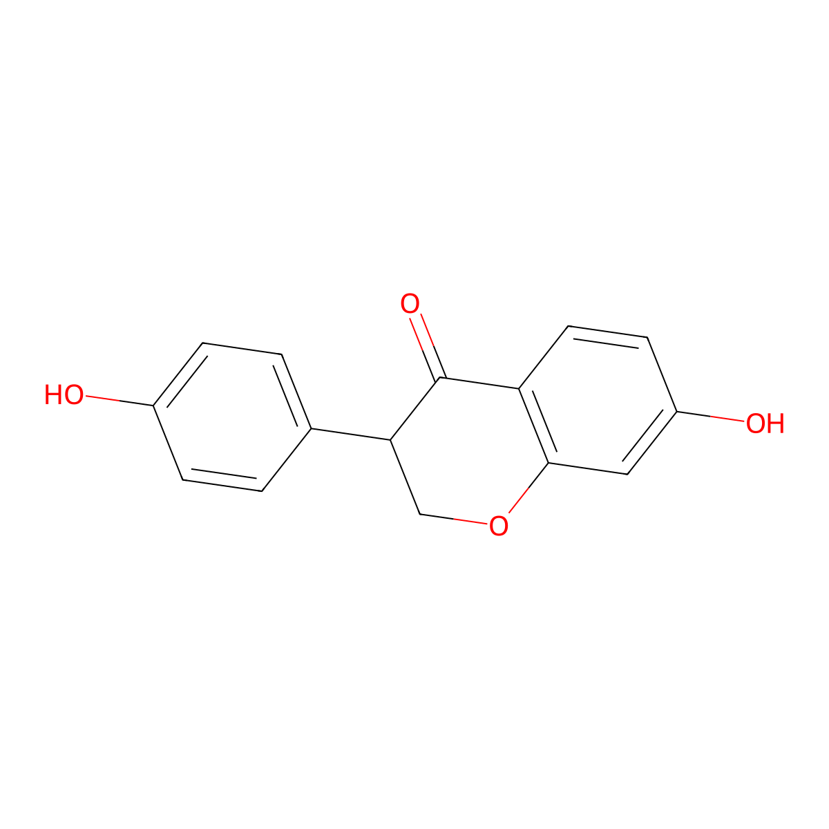 (+-)-Dihydrodaidzein molecular structure, CAS 17238-05-0