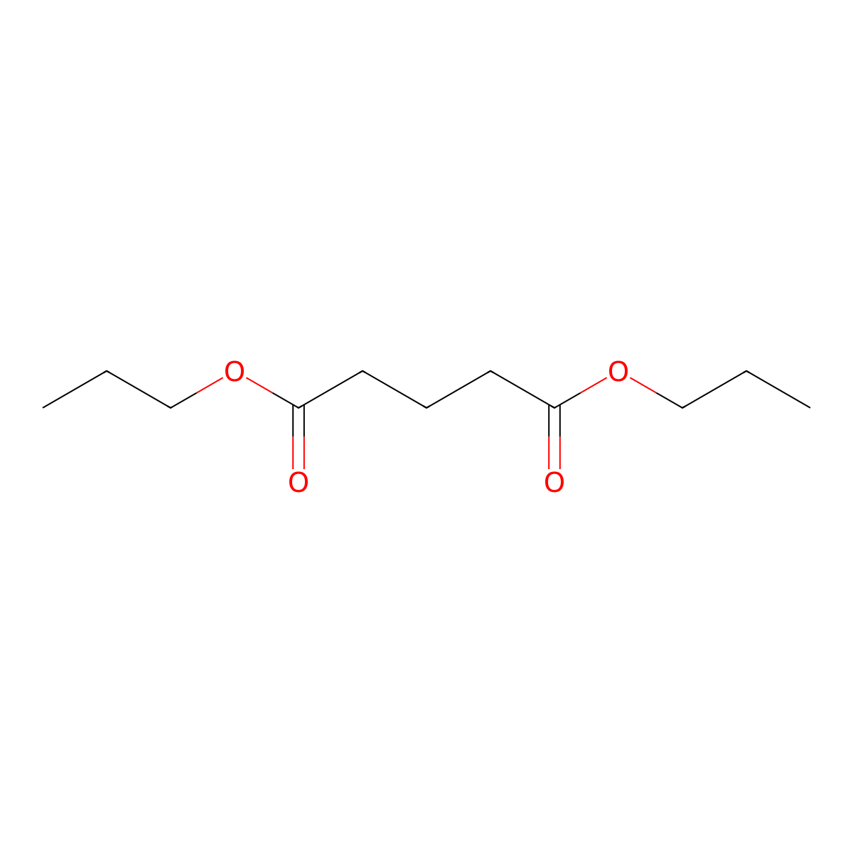 Dipropyl glutarate molecular structure, CAS 1724-48-7