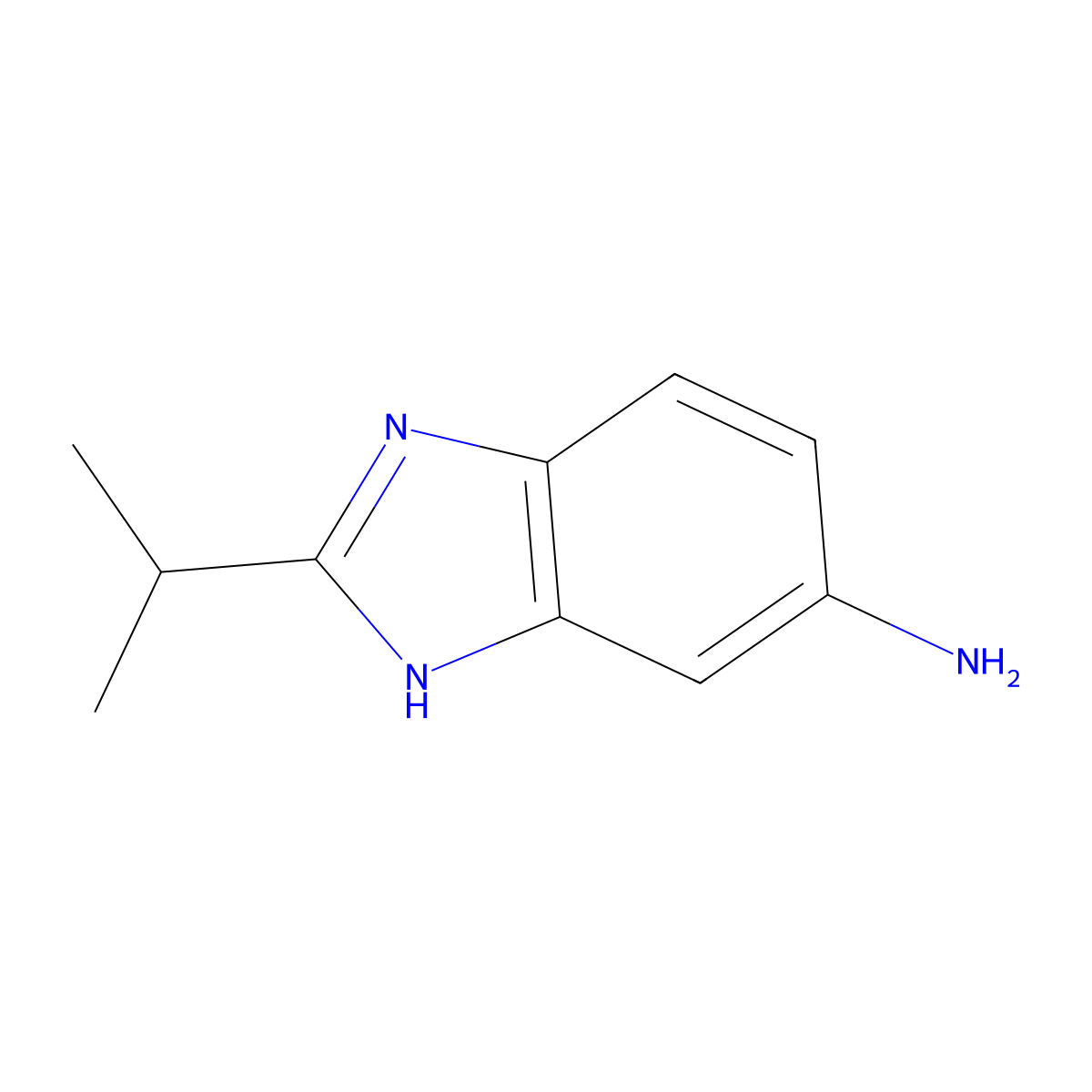 2-Isopropyl-1H-benzo[d]imidazol-5-amine molecular structure, CAS 1724-56-7