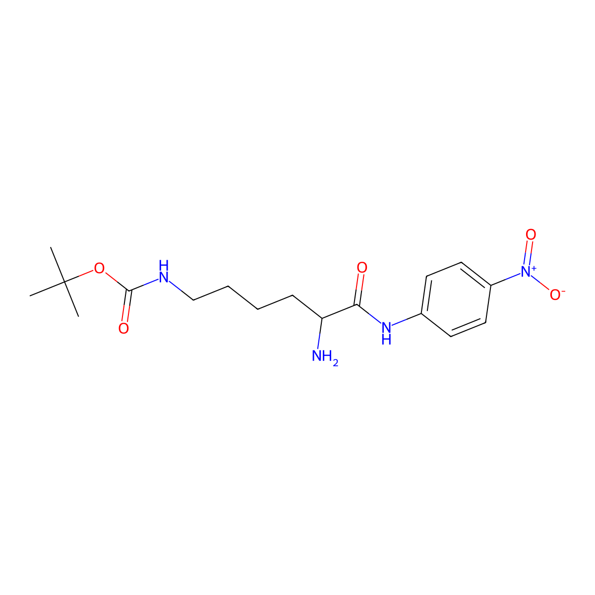 H-Lys(Boc)-pNA molecular structure, CAS 172422-76-3