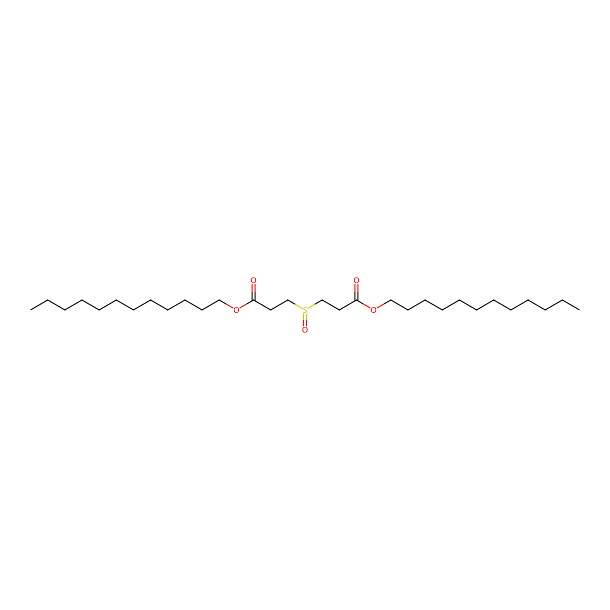 1,1'-Didodecyl 3,3'-sulfinyldipropanoate molecular structure, CAS 17243-14-0