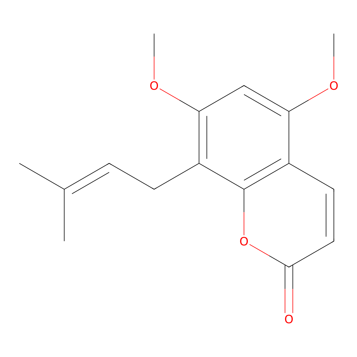 Coumurrayin molecular structure, CAS 17245-25-9