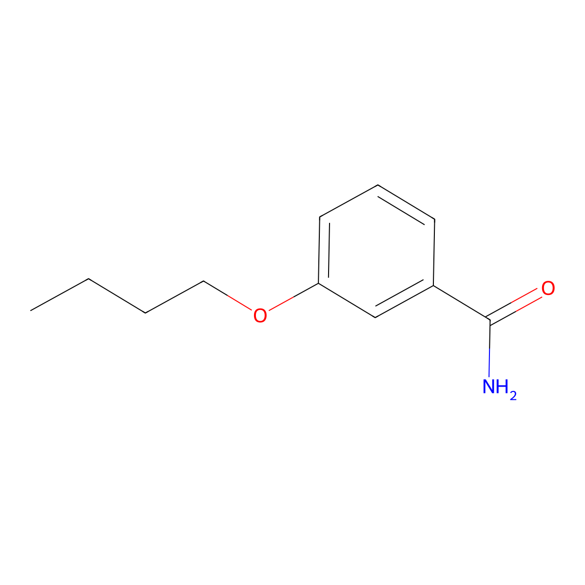 3-Butoxybenzamide molecular structure, CAS 172462-92-9