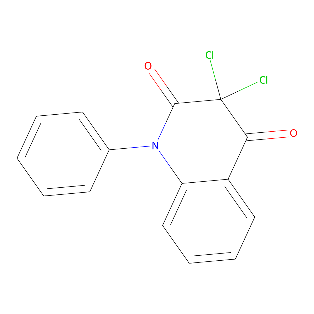 3,3-Dichloro-1-phenylquinoline-2,4-dione molecular structure, CAS 17247-37-9