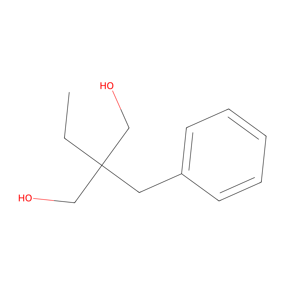 2-Benzyl-2-ethylpropane-1,3-diol molecular structure, CAS 172477-54-2
