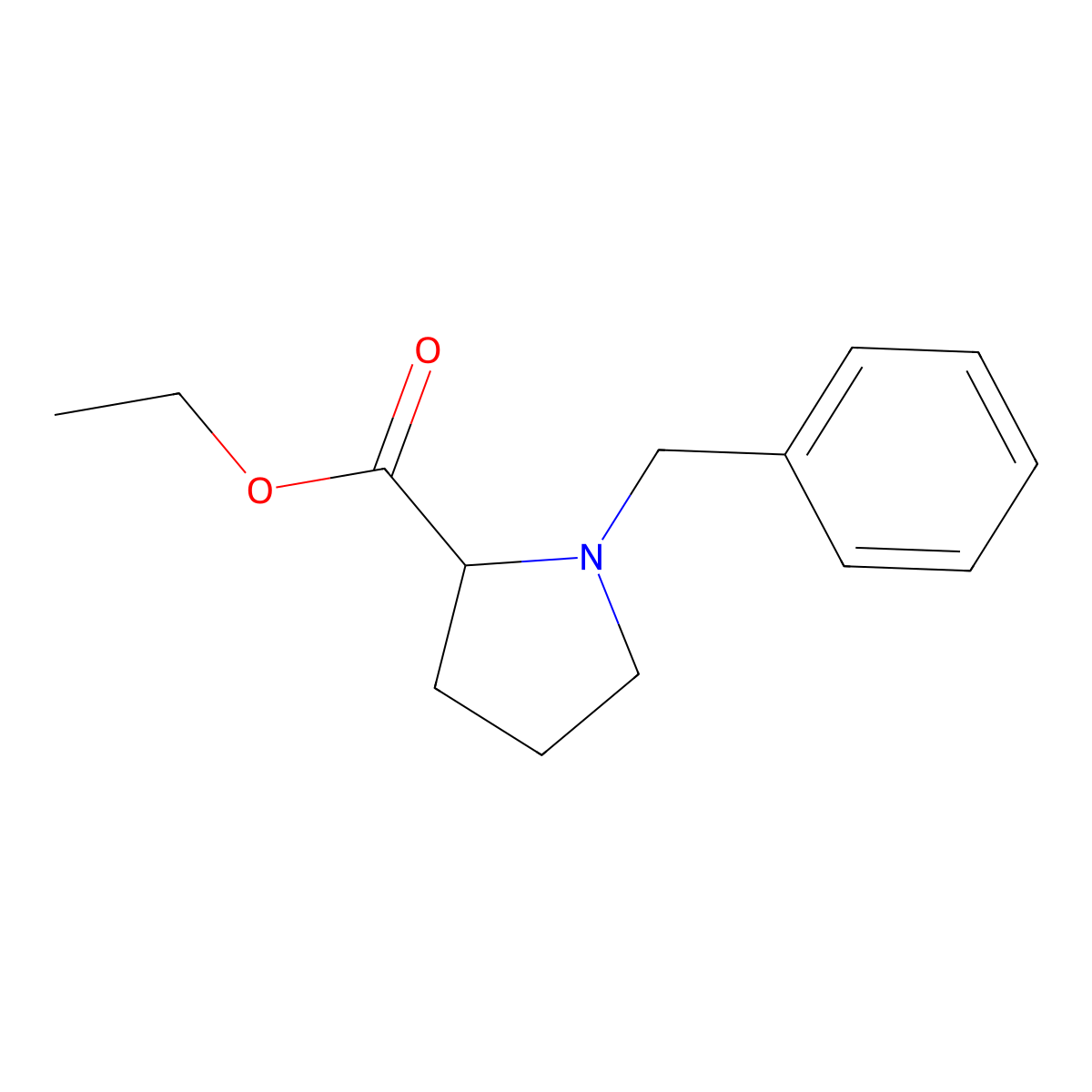 N-Benzyl-D-proline ethyl ester molecular structure, CAS 172478-10-3