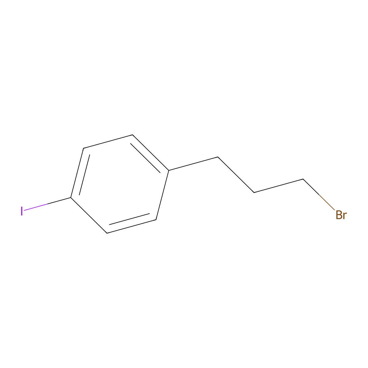 1-(3-Bromopropyl)-4-iodobenzene molecular structure, CAS 172483-74-8