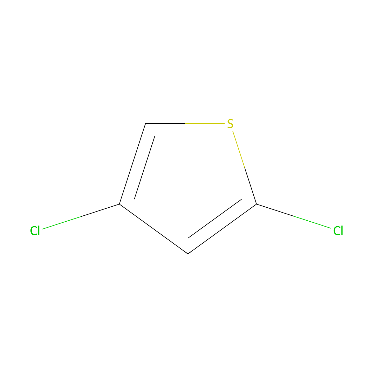 2,4-Dichlorothiophene molecular structure, CAS 17249-75-1