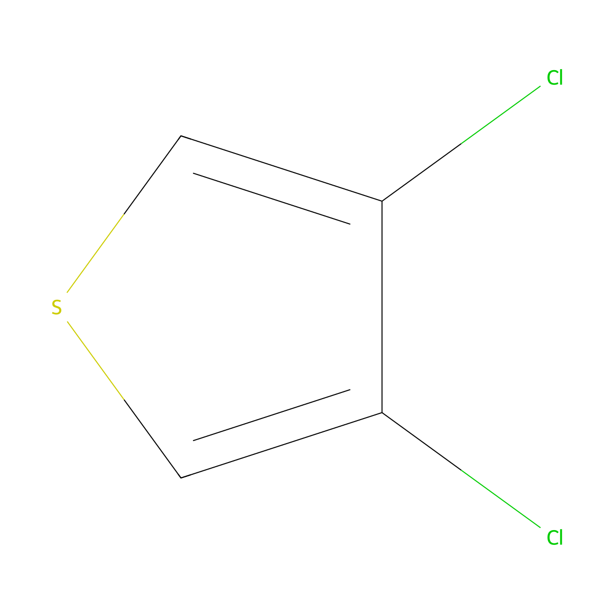 3,4-Dichlorothiophene molecular structure, CAS 17249-76-2