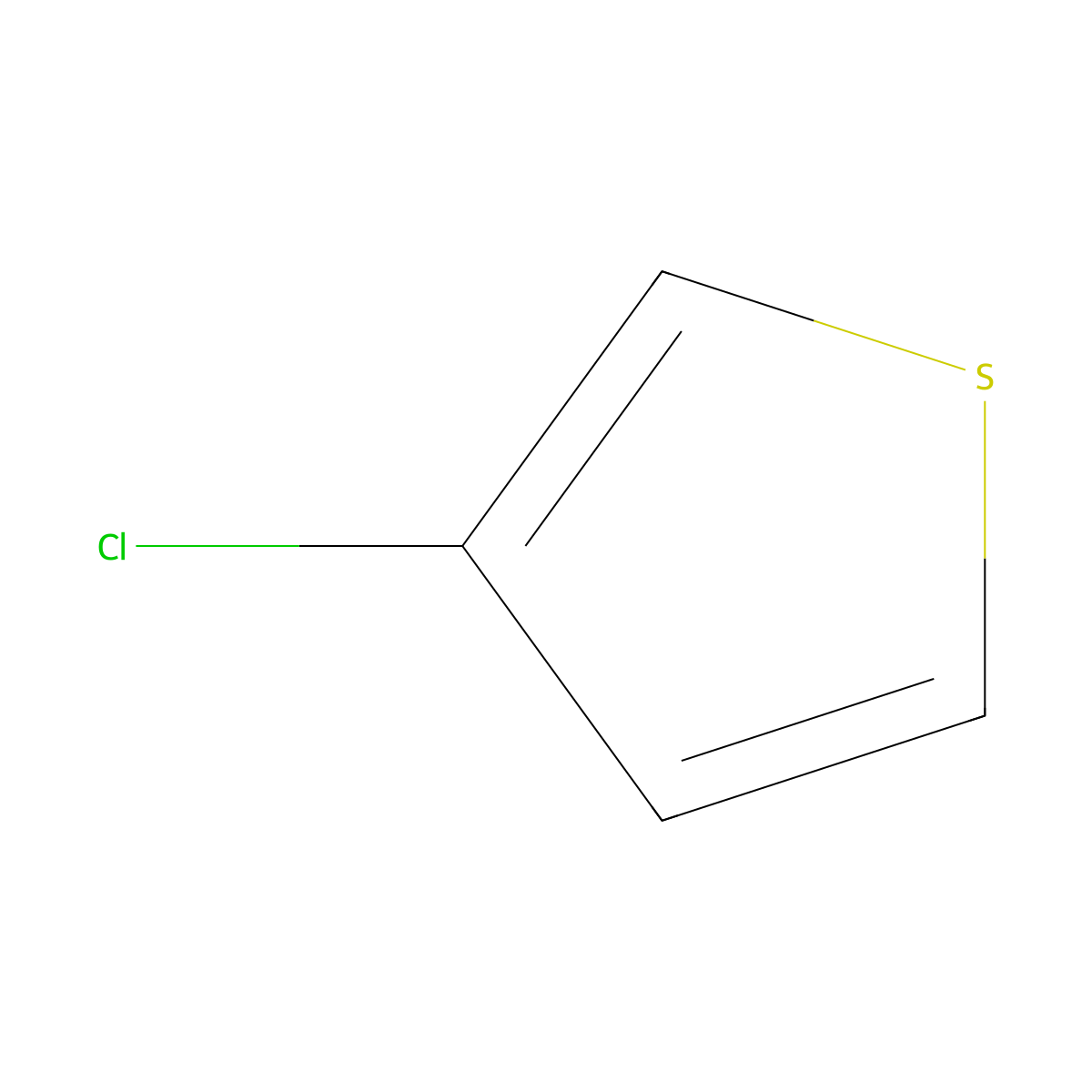 3-Chlorothiophene molecular structure, CAS 17249-80-8
