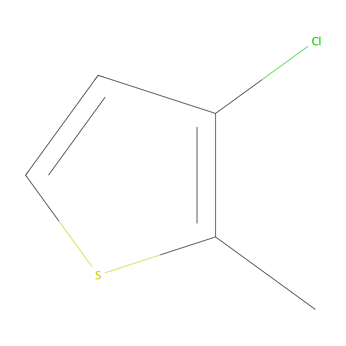 3-Chloro-2-methylthiophene molecular structure, CAS 17249-83-1