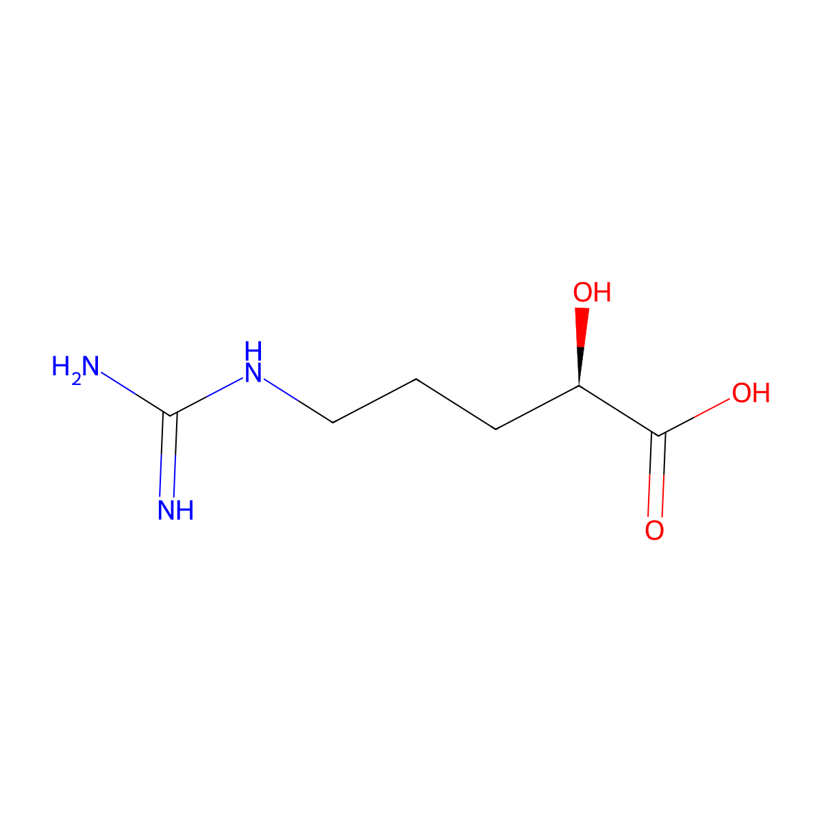 (R)-5-Guanidino-2-hydroxypentanoic acid molecular structure, CAS 172491-18-8