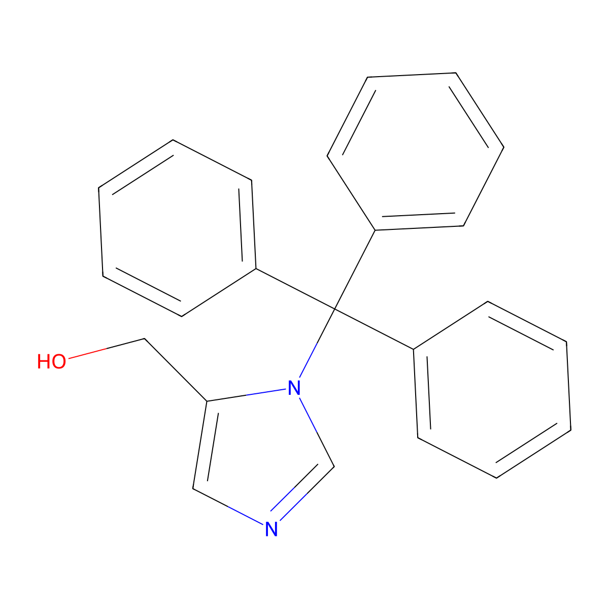 (1-Trityl-1h-imidazol-5-yl)methanol molecular structure, CAS 172498-89-4