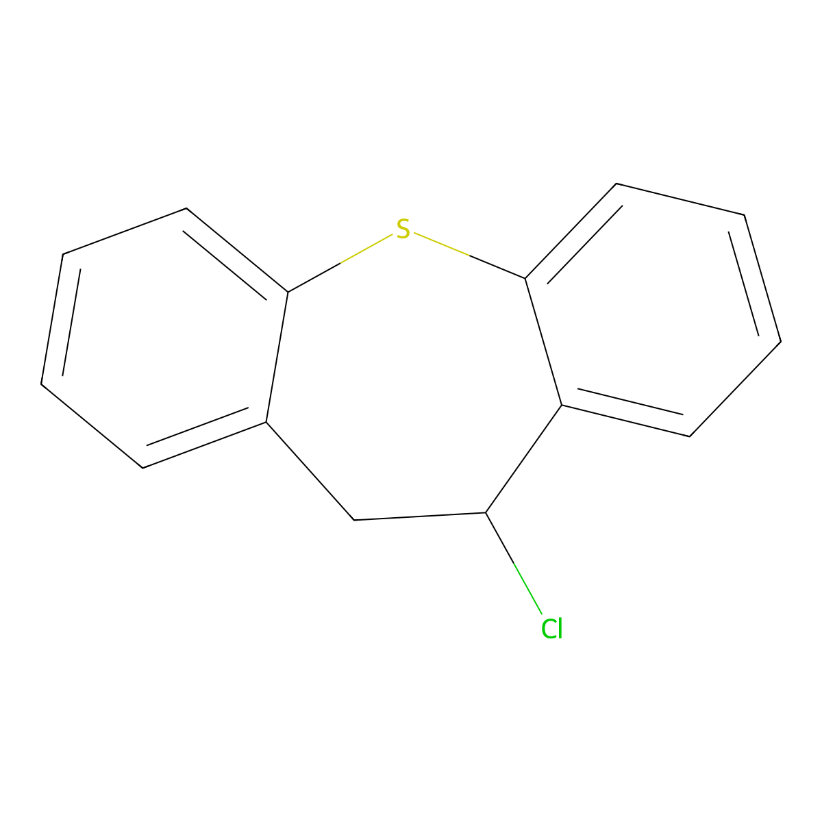 10-Chloro-10, 11-dihydrodibenz[b,f]thiepin molecular structure, CAS 1725-32-2