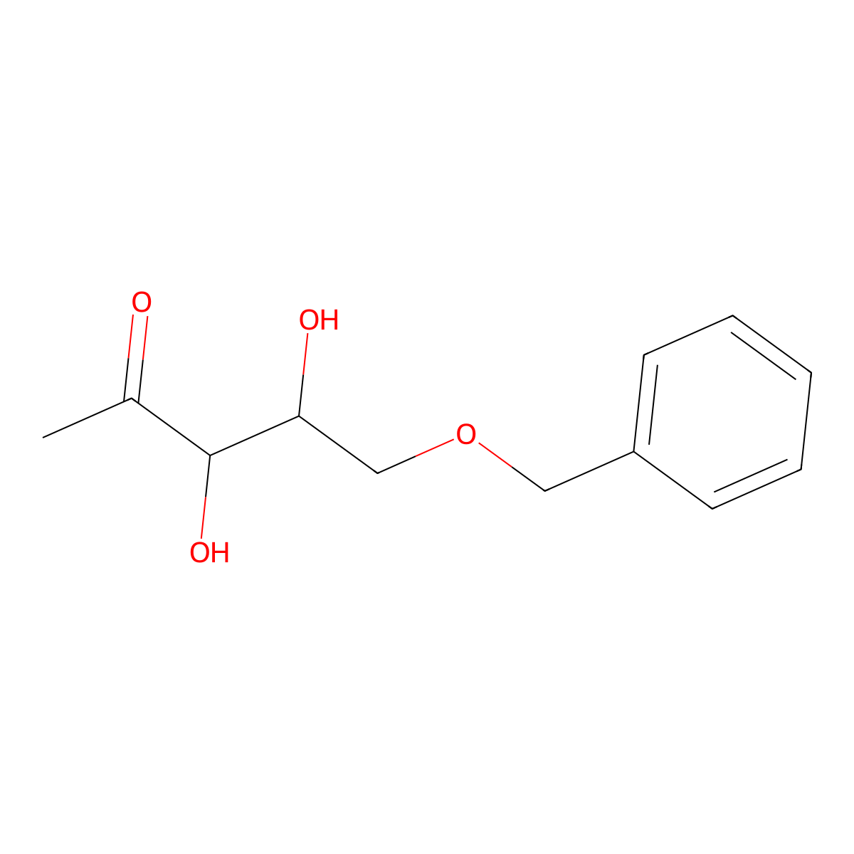 (3S,4R)-5-(Benzyloxy)-3,4-dihydroxypentan-2-one molecular structure, CAS 172510-30-4