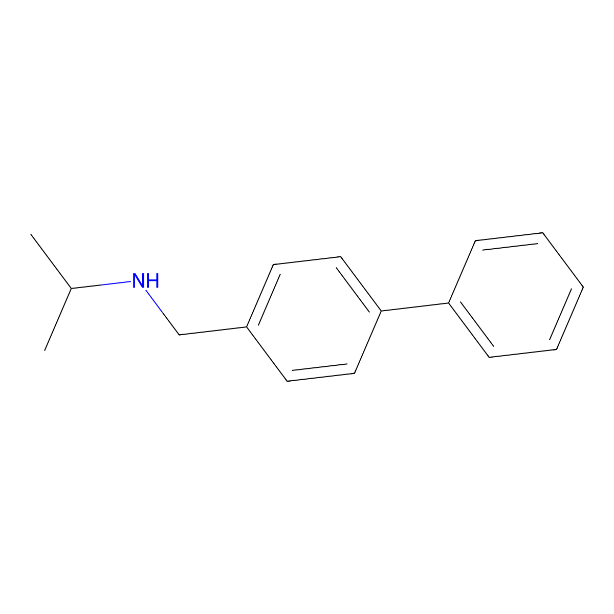 N-Isopropylbiphenyl-4-methaneamine molecular structure, CAS 172511-28-3