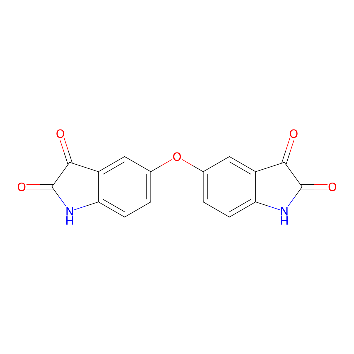 5,5''-Oxydiindoline-2,3-dione molecular structure, CAS 17252-71-0