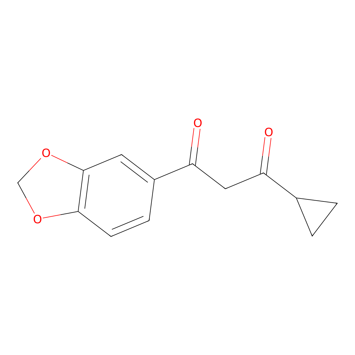 1-(1,3-Benzodioxol-5-yl)-3-cyclopropyl-1,3-propanedione molecular structure, CAS 172527-66-1