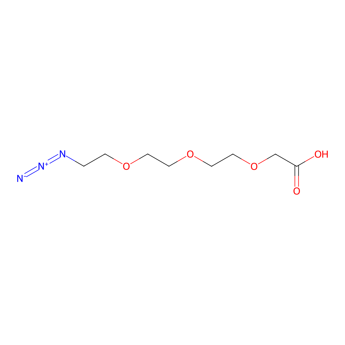 11-Azido-3,6,9-trioxaundecanoic Acid molecular structure, CAS 172531-37-2