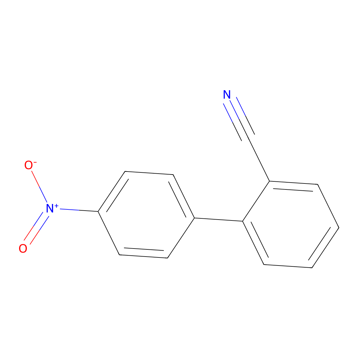 4'-Nitro-[1,1'-biphenyl]-2-carbonitrile molecular structure, CAS 17254-19-2