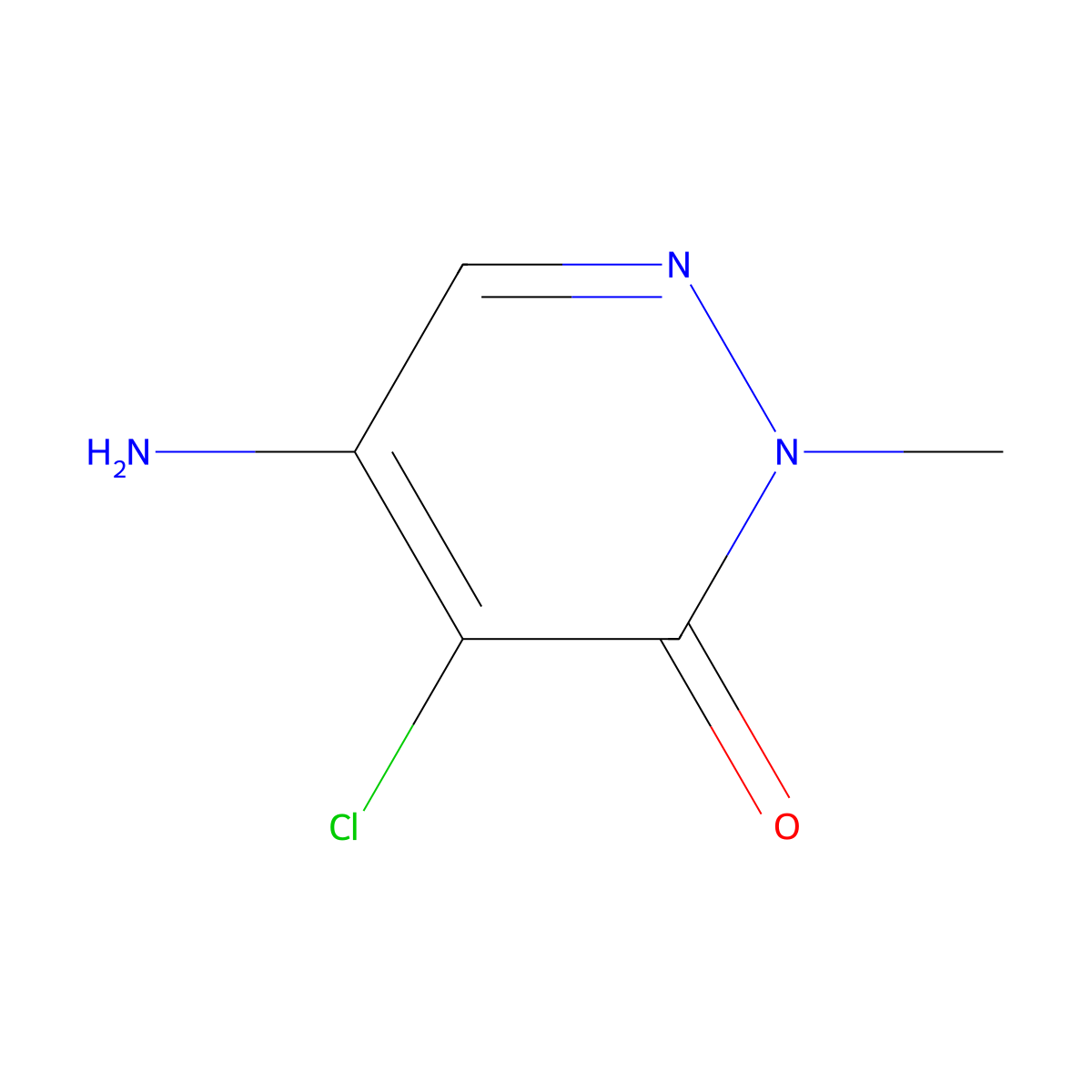 Methyldesphenylchloridazon molecular structure, CAS 17254-80-7