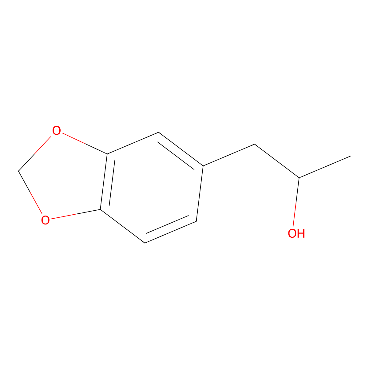 (2S)-1-(1,3-dioxaindan-5-yl)propan-2-ol molecular structure, CAS 172542-26-6