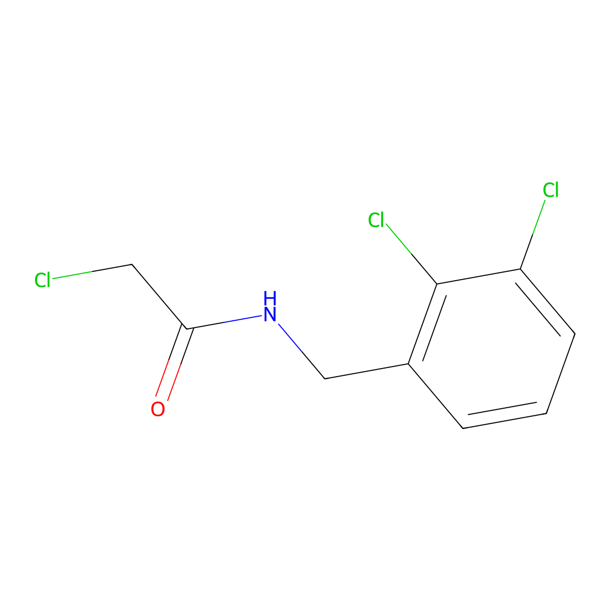 2-Chloro-N-(2,3-dichloro-benzyl)-acetamide molecular structure, CAS 172547-66-9