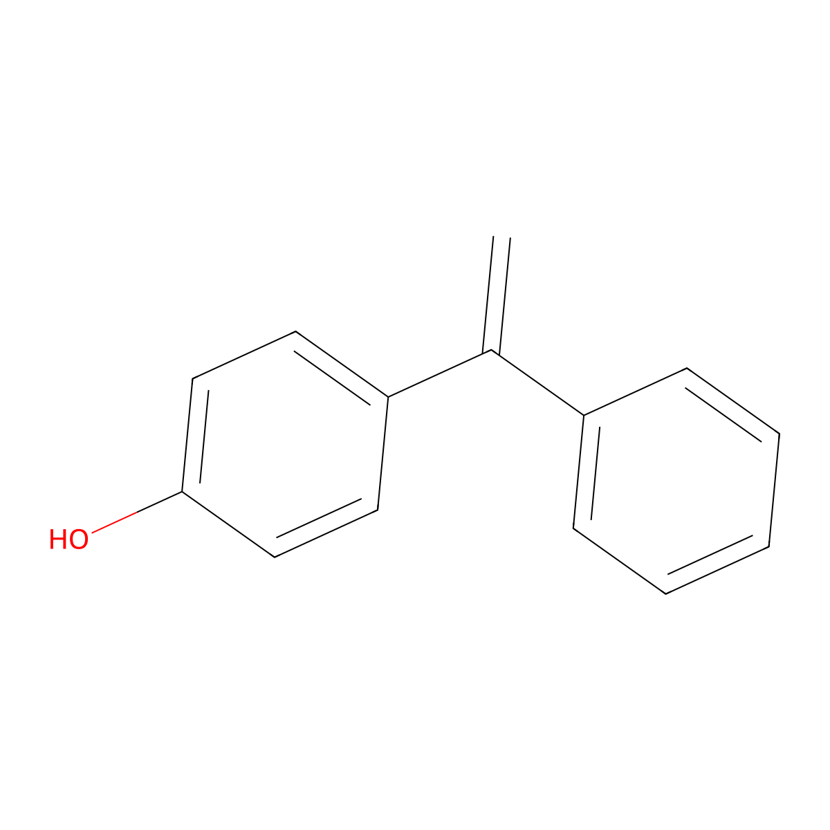 4-(1-Phenylethenyl)phenol molecular structure, CAS 17256-00-7