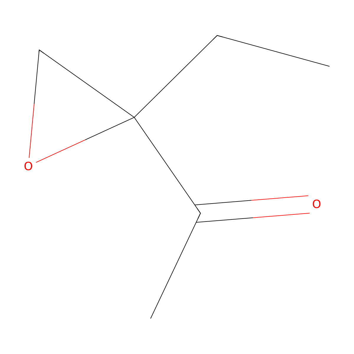 3,4-Epoxy-3-ethyl-2-butanone molecular structure, CAS 17257-82-8