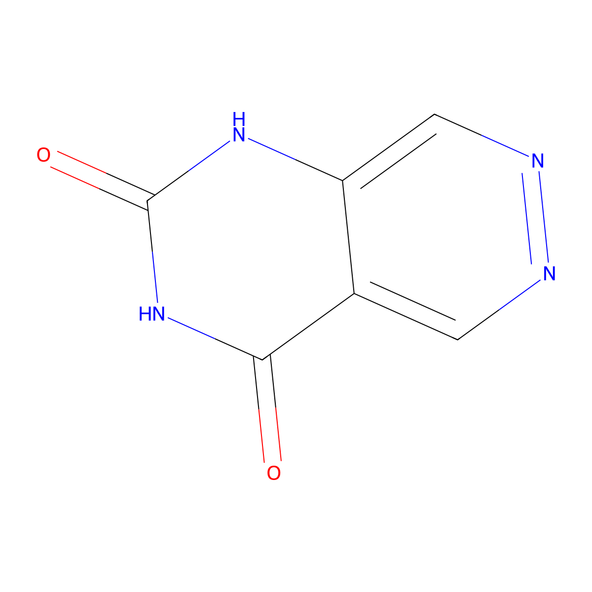 Pyrimido[4,5-D]pyridazine-2,4(1H,3H)-dione molecular structure, CAS 17257-96-4