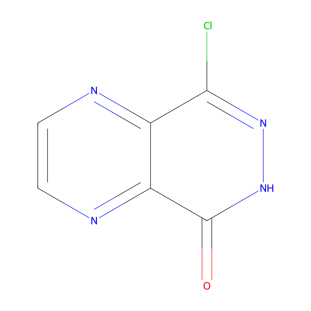 8-Chloropyrazino[2,3-D]pyridazin-5(6H)-one molecular structure, CAS 17257-97-5