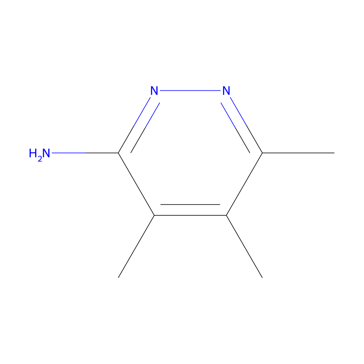 Trimethylpyridazin-3-amine molecular structure, CAS 17258-24-1