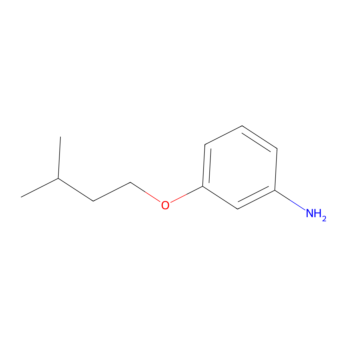 3-(3-Methylbutoxy)aniline molecular structure, CAS 17258-52-5