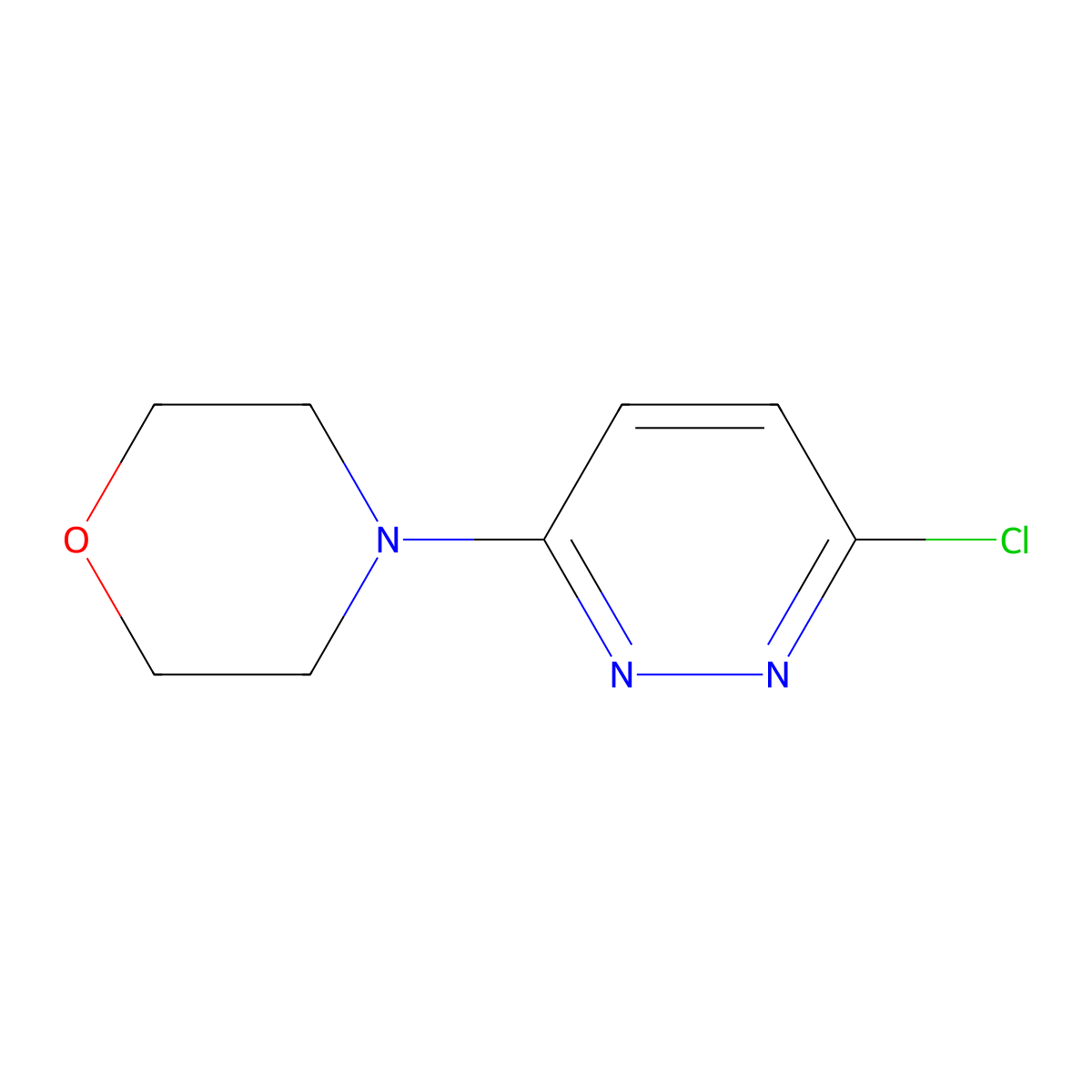 4-(6-Chloropyridazin-3-yl)morpholine molecular structure, CAS 17259-32-4
