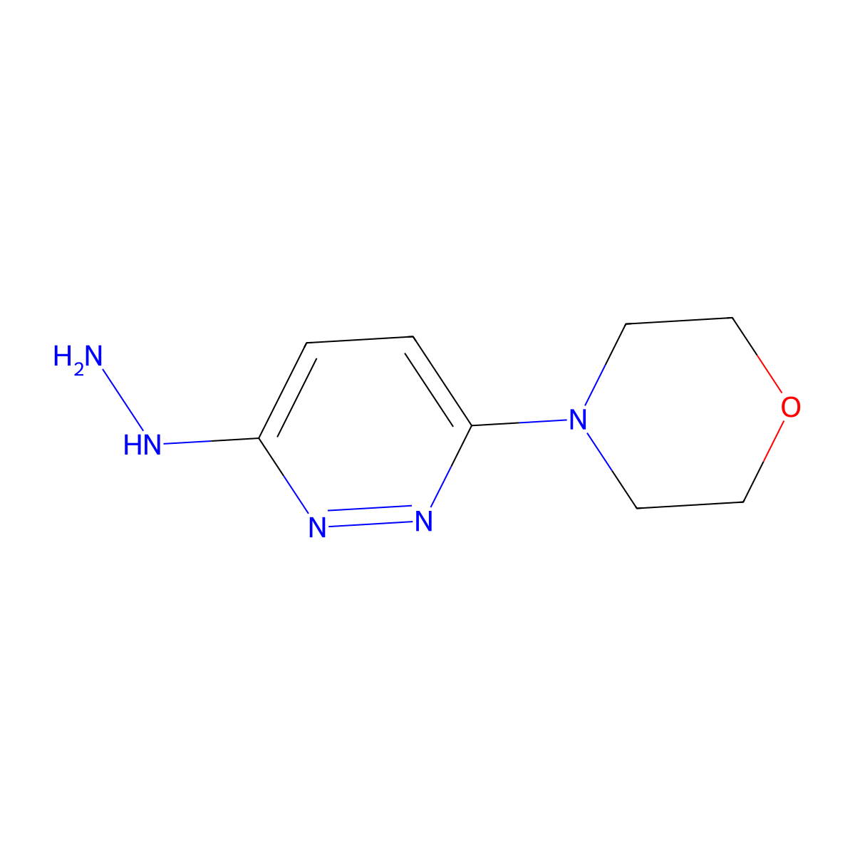 3-Hydrazino-6-morpholino-pyridazine molecular structure, CAS 17259-72-2