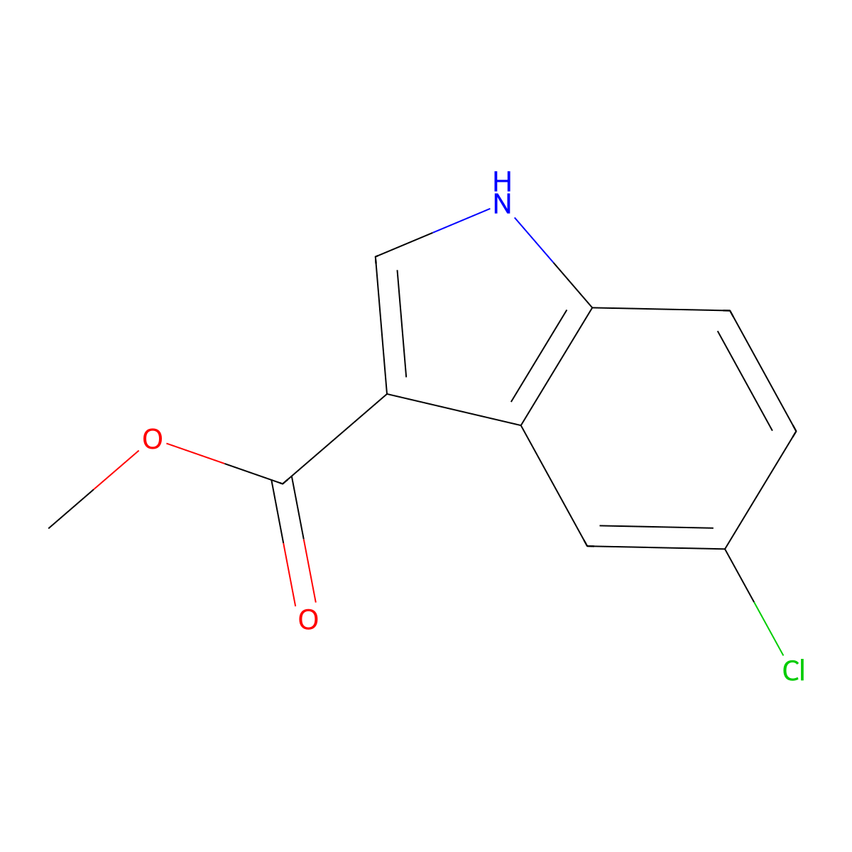 Methyl 5-chloro-1H-indole-3-carboxylate molecular structure, CAS 172595-67-4