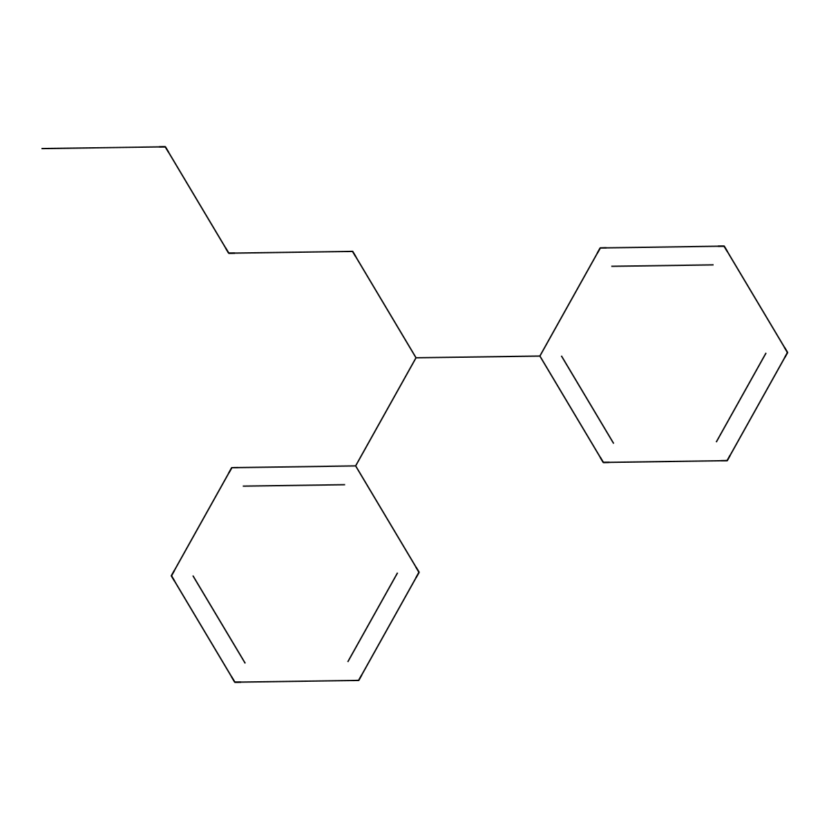 1,1-Diphenylpentane molecular structure, CAS 1726-12-1