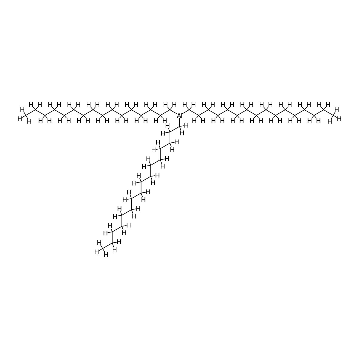 Trihexadecylaluminium molecular structure, CAS 1726-65-4