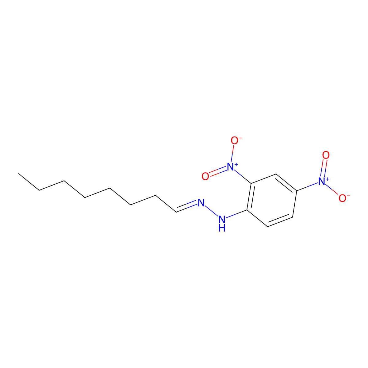 2,4-dinitro-N-(octylideneamino)aniline molecular structure, CAS 1726-77-8